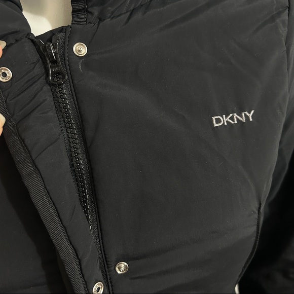 DKNY Black Waterproof Classic Parka Winter Jacket - Picture 4 of 10